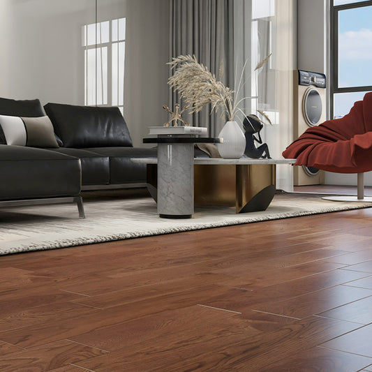 Smooth Wood Flooring Tile Solid Wood Click Lock Wood Tile Set Clearhalo 'Flooring 'Hardwood Flooring' 'hardwood_flooring' 'Home Improvement' 'home_improvement' 'home_improvement_hardwood_flooring' Walls and Ceiling' 7081528