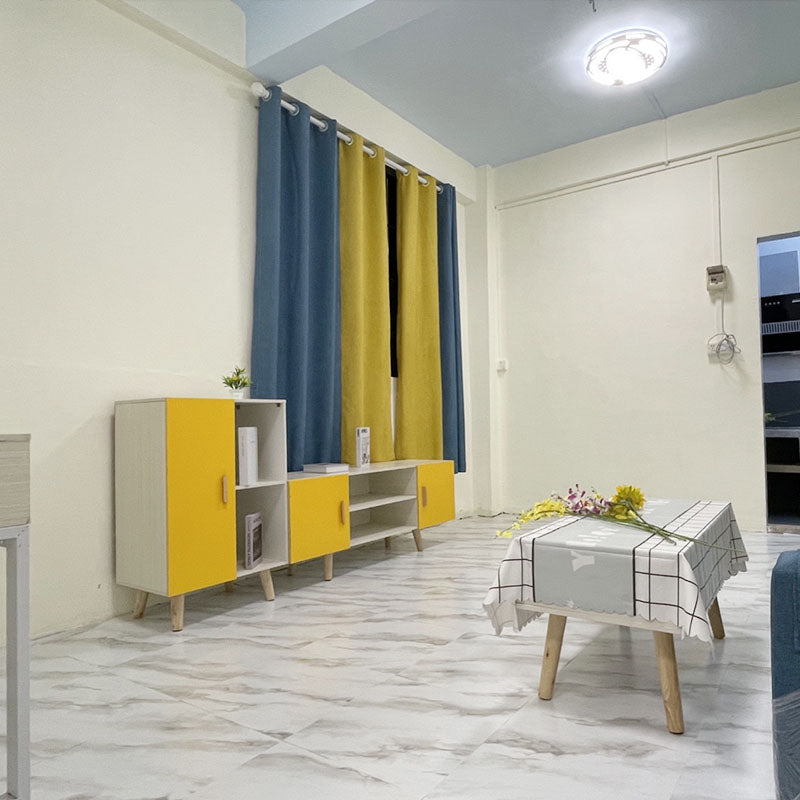 Stone Look PVC Flooring Low Gloss Peel and Stick Vinyl Flooring White-Gray 50-Piece Set Clearhalo 'Flooring 'Home Improvement' 'home_improvement' 'home_improvement_vinyl_flooring' 'Vinyl Flooring' 'vinyl_flooring' Walls and Ceiling' 7098061