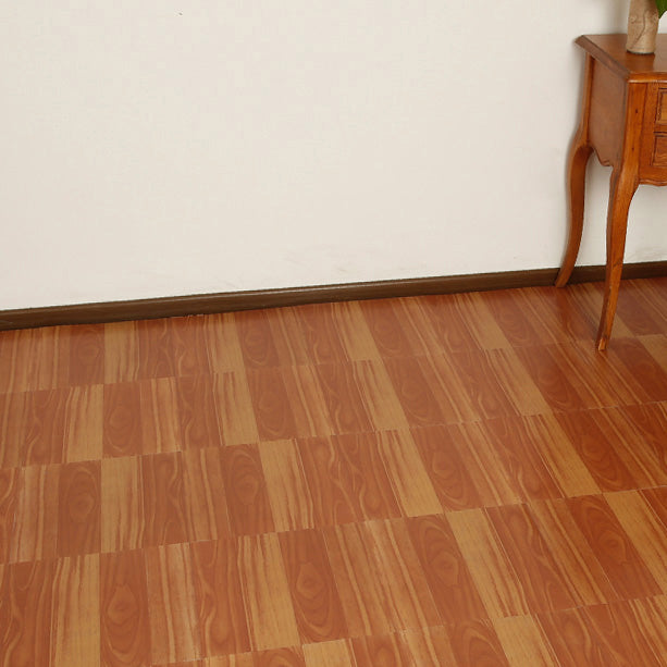 Smooth PVC Flooring Peel and Stick Waterproof Square Vinyl Flooring Brown/ Yellow Clearhalo 'Flooring 'Home Improvement' 'home_improvement' 'home_improvement_vinyl_flooring' 'Vinyl Flooring' 'vinyl_flooring' Walls and Ceiling' 7099477
