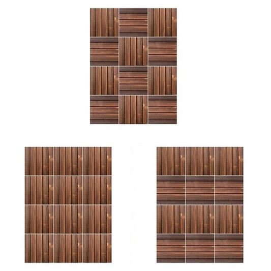 Farmhouse Square Tile Flooring Brown Pine Wood for Patio Garden Clearhalo 'Flooring 'Hardwood Flooring' 'hardwood_flooring' 'Home Improvement' 'home_improvement' 'home_improvement_hardwood_flooring' Walls and Ceiling' 7099576