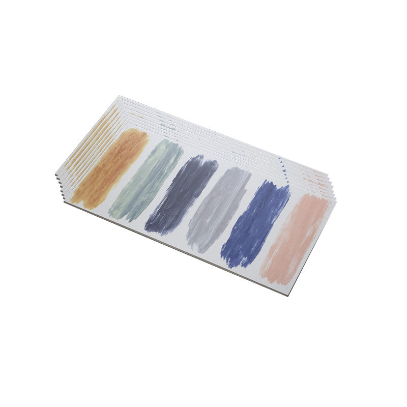 Rectangular Ceramic Matte Floor and Wall Tile No Pattern Bathroom Floor Yellow Blue Clearhalo 'Floor Tiles & Wall Tiles' 'floor_tiles_wall_tiles' 'Flooring 'Home Improvement' 'home_improvement' 'home_improvement_floor_tiles_wall_tiles' Walls and Ceiling' 7100657