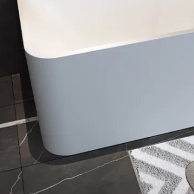 Stone Soaking Tub Antique Finish Rectangular Back to Wall Bath Clearhalo 'Bathroom Remodel & Bathroom Fixtures' 'Bathtubs' 'Home Improvement' 'home_improvement' 'home_improvement_bathtubs' 'Showers & Bathtubs' 7107057