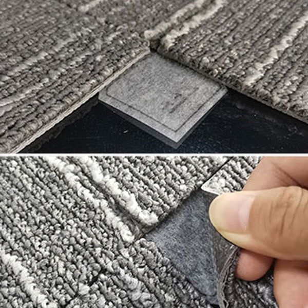 Modern Carpet Floor Tile Adhesive Tabs Level Loop Odor Resistant Carpet Tiles Clearhalo 'Carpet Tiles & Carpet Squares' 'carpet_tiles_carpet_squares' 'Flooring 'Home Improvement' 'home_improvement' 'home_improvement_carpet_tiles_carpet_squares' Walls and Ceiling' 7110531