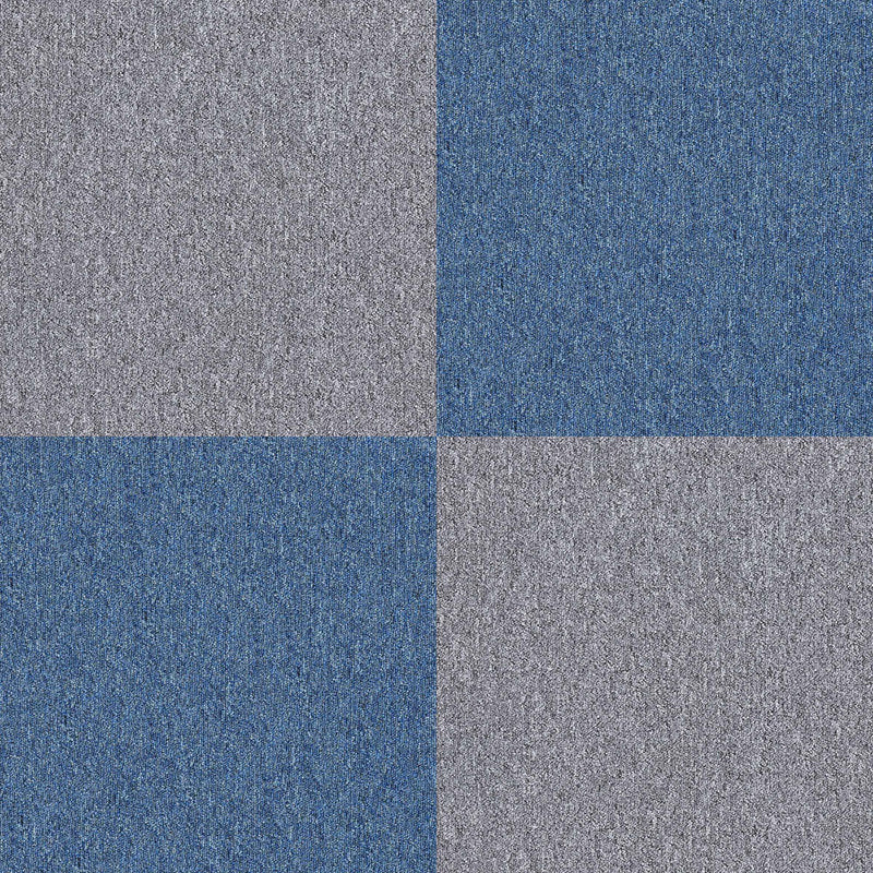 Modern Carpet Floor Tile Adhesive Tabs Level Loop Odor Resistant Carpet Tiles Grey/Blue Clearhalo 'Carpet Tiles & Carpet Squares' 'carpet_tiles_carpet_squares' 'Flooring 'Home Improvement' 'home_improvement' 'home_improvement_carpet_tiles_carpet_squares' Walls and Ceiling' 7110535