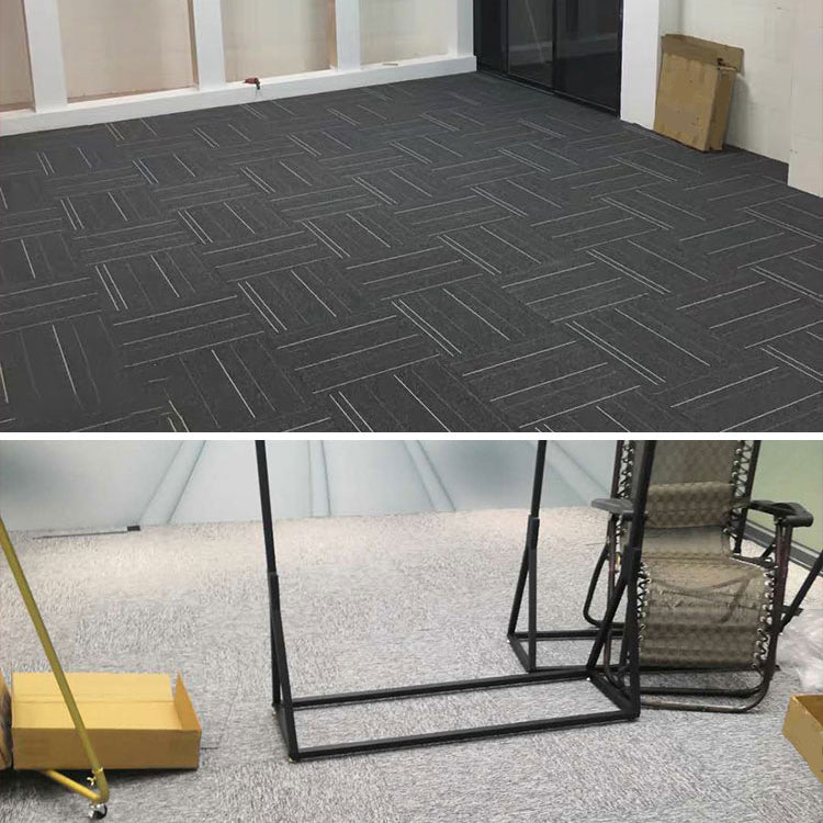 Modern Carpet Floor Tile Adhesive Tabs Level Loop Odor Resistant Carpet Tiles Clearhalo 'Carpet Tiles & Carpet Squares' 'carpet_tiles_carpet_squares' 'Flooring 'Home Improvement' 'home_improvement' 'home_improvement_carpet_tiles_carpet_squares' Walls and Ceiling' 7110537