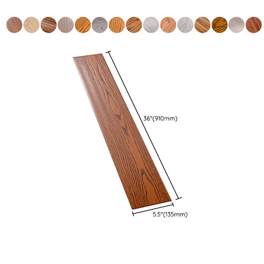 Click lock Hardwood Deck Tiles Contemporary Oak Side Trim Piece Clearhalo 'Flooring 'Hardwood Flooring' 'hardwood_flooring' 'Home Improvement' 'home_improvement' 'home_improvement_hardwood_flooring' Walls and Ceiling' 7127747