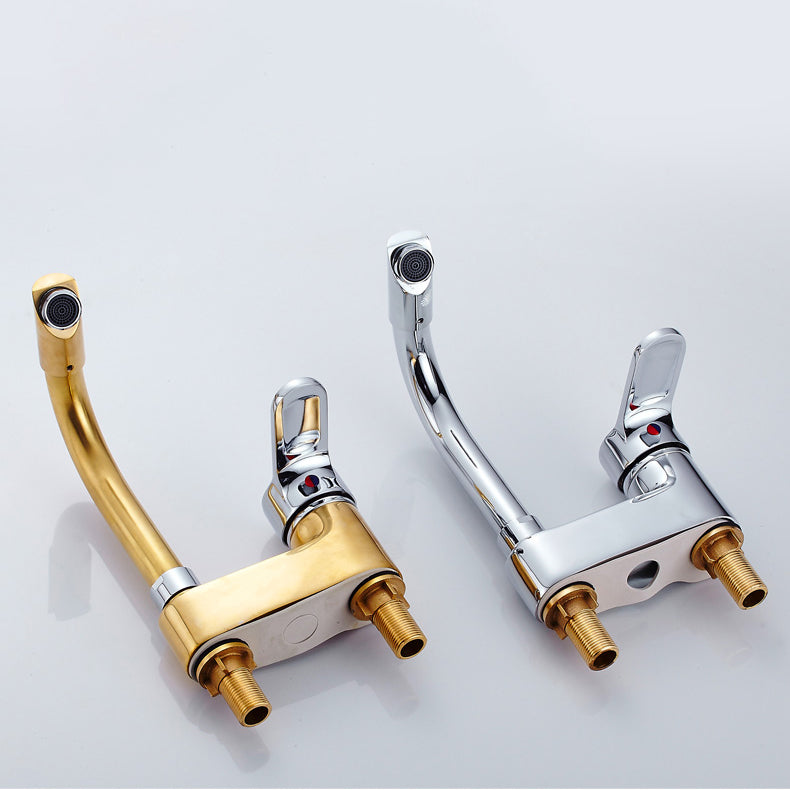 Modern Deck Mounted Bronze Freestanding Tub Filler Single Handle Freestanding Faucet Clearhalo 'Bathroom Remodel & Bathroom Fixtures' 'Bathroom Sink Faucets' 'Bathroom Sinks & Faucet Components' 'bathroom_sink_faucets' 'Home Improvement' 'home_improvement' 'home_improvement_bathroom_sink_faucets' 7132830