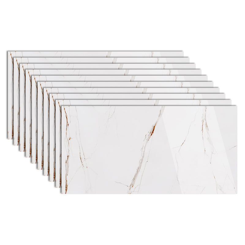 Field Tile Wallpaper Waterproof Peel and Stick Backsplash Wall Tile White-Brown 1'6" x 3' 10-Piece Set Clearhalo 'Flooring 'Home Improvement' 'home_improvement' 'home_improvement_peel_stick_blacksplash' 'Peel & Stick Backsplash Tile' 'peel_stick_blacksplash' 'Walls & Ceilings' Walls and Ceiling' 7183879