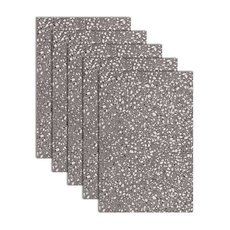 Single Tile Wallpaper PVC Waterproof Peel and Stick Backsplash Tile Grey 2' x 2'11" 5-Piece Set Clearhalo 'Flooring 'Home Improvement' 'home_improvement' 'home_improvement_peel_stick_blacksplash' 'Peel & Stick Backsplash Tile' 'peel_stick_blacksplash' 'Walls & Ceilings' Walls and Ceiling' 7184338