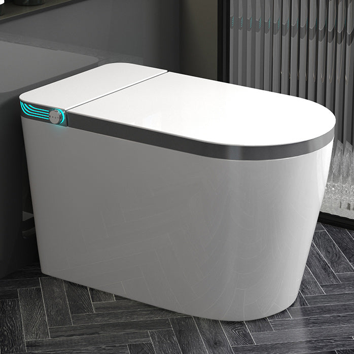 Smart Toilet with Tank White Elongated Floor Standing Bidet with Heated Seat Clearhalo 'Bathroom Remodel & Bathroom Fixtures' 'Bidets' 'Home Improvement' 'home_improvement' 'home_improvement_bidets' 'Toilets & Bidets' 7194948