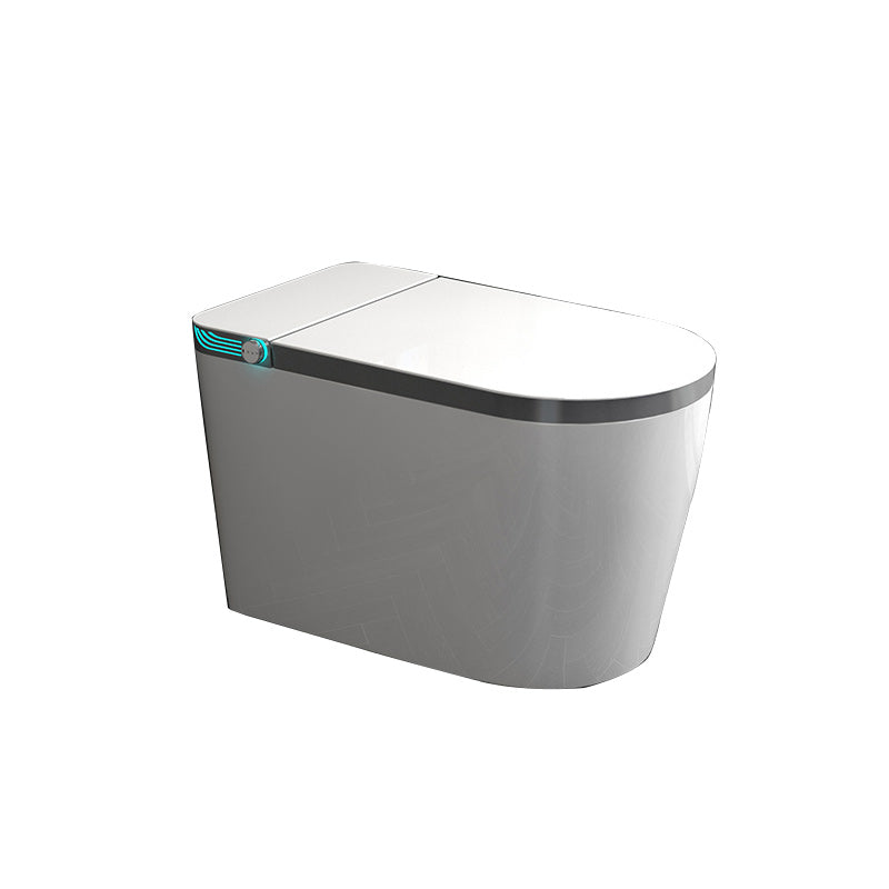 Smart Toilet with Tank White Elongated Floor Standing Bidet with Heated Seat Gray/ White Clearhalo 'Bathroom Remodel & Bathroom Fixtures' 'Bidets' 'Home Improvement' 'home_improvement' 'home_improvement_bidets' 'Toilets & Bidets' 7194950