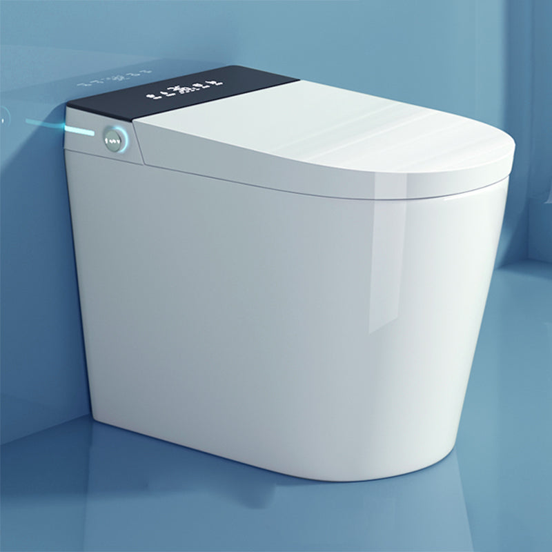 All-In-One Smart Toilet White Elongated Floor Standing Bidet Clearhalo 'Bathroom Remodel & Bathroom Fixtures' 'Bidets' 'Home Improvement' 'home_improvement' 'home_improvement_bidets' 'Toilets & Bidets' 7204556
