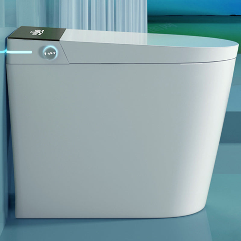 All-In-One Smart Toilet White Elongated Floor Standing Bidet Clearhalo 'Bathroom Remodel & Bathroom Fixtures' 'Bidets' 'Home Improvement' 'home_improvement' 'home_improvement_bidets' 'Toilets & Bidets' 7204558