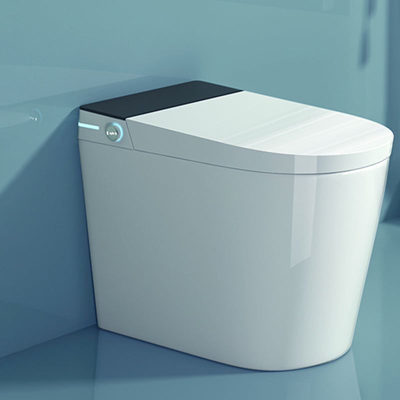 All-In-One Smart Toilet White Elongated Floor Standing Bidet Manual Flip (Standard) Clearhalo 'Bathroom Remodel & Bathroom Fixtures' 'Bidets' 'Home Improvement' 'home_improvement' 'home_improvement_bidets' 'Toilets & Bidets' 7204564