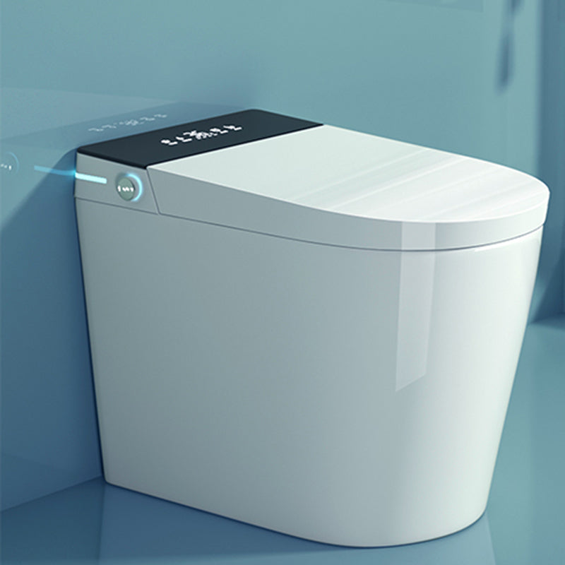 All-In-One Smart Toilet White Elongated Floor Standing Bidet Manual Flip (Medium Configuration Version) Clearhalo 'Bathroom Remodel & Bathroom Fixtures' 'Bidets' 'Home Improvement' 'home_improvement' 'home_improvement_bidets' 'Toilets & Bidets' 7204565