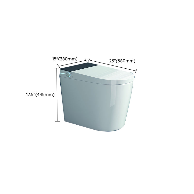 All-In-One Smart Toilet White Elongated Floor Standing Bidet Clearhalo 'Bathroom Remodel & Bathroom Fixtures' 'Bidets' 'Home Improvement' 'home_improvement' 'home_improvement_bidets' 'Toilets & Bidets' 7204566