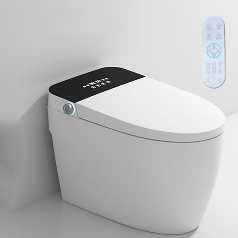 Temperature Control Floor Mount Bidet Vitreous China Bidets Floor Standing Bidet Automatic Lid( Top Configuration) Clearhalo 'Bathroom Remodel & Bathroom Fixtures' 'Bidets' 'Home Improvement' 'home_improvement' 'home_improvement_bidets' 'Toilets & Bidets' 7219860