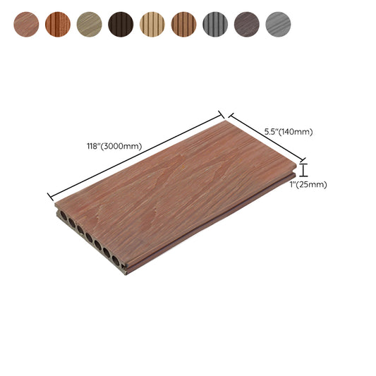 Composite Deck Plank Solid Color Wire Brushed Deck Tiles for Outdoor Clearhalo 'Home Improvement' 'home_improvement' 'home_improvement_outdoor_deck_tiles_planks' 'Outdoor Deck Tiles & Planks' 'Outdoor Flooring & Tile' 'Outdoor Remodel' 'outdoor_deck_tiles_planks' 7233845
