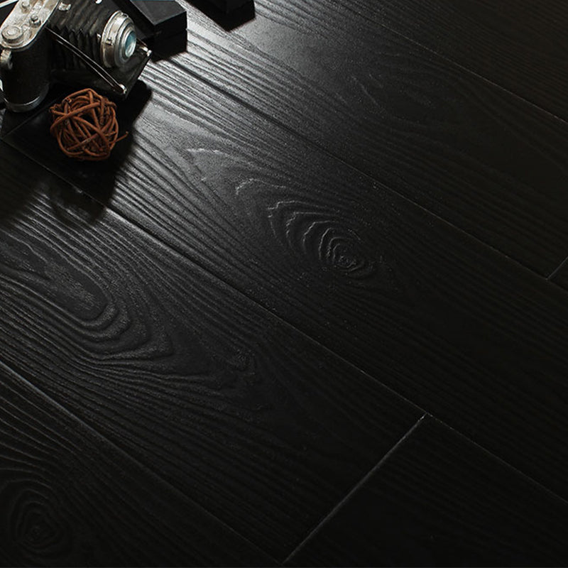 Scratch Resistant Laminate Floor Wooden Textured Laminate Flooring Black Clearhalo 'Flooring 'Home Improvement' 'home_improvement' 'home_improvement_laminate_flooring' 'Laminate Flooring' 'laminate_flooring' Walls and Ceiling' 7233932