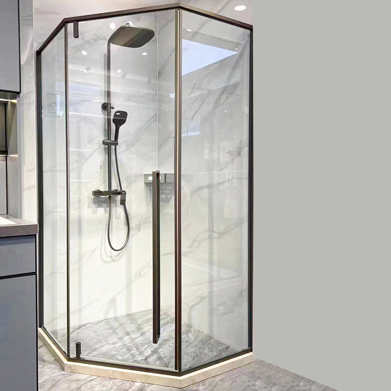 Tempered Framed Shower Bath Door Clear Scratch Resistant Shower Doors Grey Left Clearhalo 'Bathroom Remodel & Bathroom Fixtures' 'Home Improvement' 'home_improvement' 'home_improvement_shower_tub_doors' 'Shower and Tub Doors' 'shower_tub_doors' 'Showers & Bathtubs' 7239435