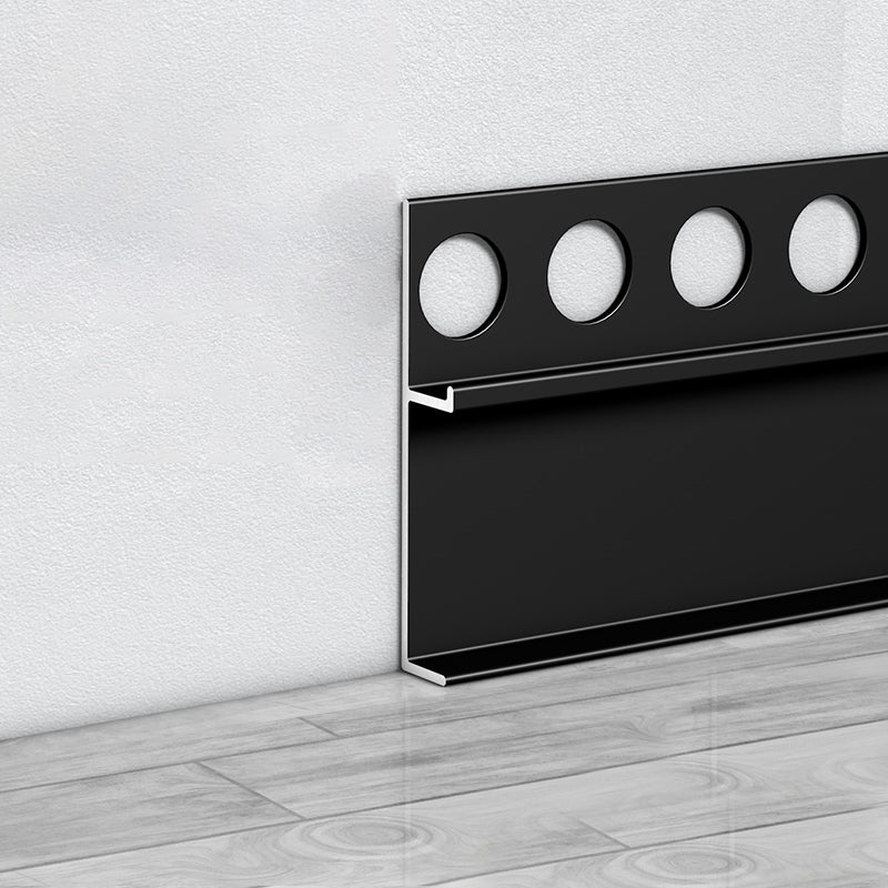 Siding Panel Metal Waterproof Indoor Fade Resistant Tin Backsplash Panel Black 2.2" Clearhalo 'Flooring 'Home Improvement' 'home_improvement' 'home_improvement_wall_paneling' 'Wall Paneling' 'wall_paneling' 'Walls & Ceilings' Walls and Ceiling' 7242395