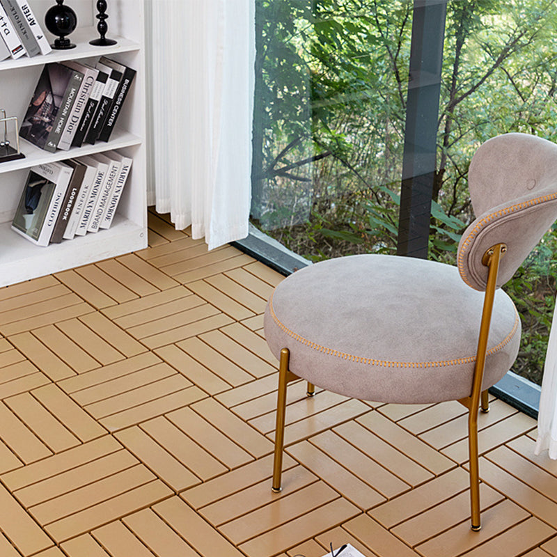 Modern Style WPC Flooring Anti-corrosion Square Wood Flooring Light Yellow Clearhalo 'Flooring 'Hardwood Flooring' 'hardwood_flooring' 'Home Improvement' 'home_improvement' 'home_improvement_hardwood_flooring' Walls and Ceiling' 7285391