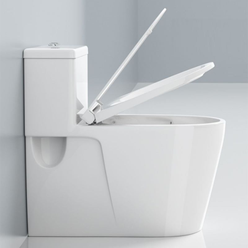 Modern Floor Mount Toilet Slow Close Seat Included Toilet Bowl for Washroom 14" Clearhalo 'Bathroom Remodel & Bathroom Fixtures' 'Home Improvement' 'home_improvement' 'home_improvement_toilets' 'Toilets & Bidets' 'Toilets' 7298786