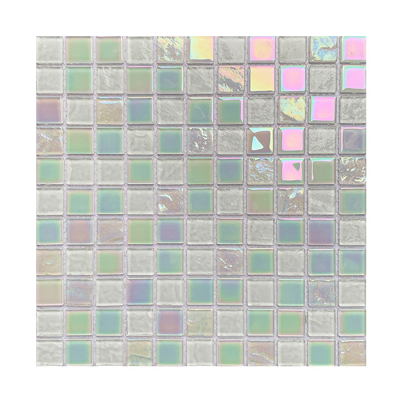 Glass Mosaic Tile Contemporary Floor and Wall Tile with Square Shape Clearhalo 'Floor Tiles & Wall Tiles' 'floor_tiles_wall_tiles' 'Flooring 'Home Improvement' 'home_improvement' 'home_improvement_floor_tiles_wall_tiles' Walls and Ceiling' 7308915