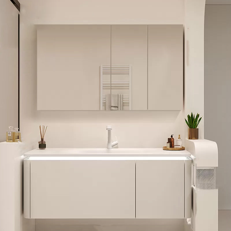 Wall Mount Bathroom Vanity Set Modern Bathroom Sink Vanity with Mirror Vanity & Faucet & Mirror Cabinet https: res.litfad.com site img item 2023 01 19 7310615 1200x1200.jpg Clearhalo 'Bathroom Remodel & Bathroom Fixtures' 'Bathroom Vanities' 'bathroom_vanities' 'Home Improvement' 'home_improvement' 'home_improvement_bathroom_vanities' 7310615