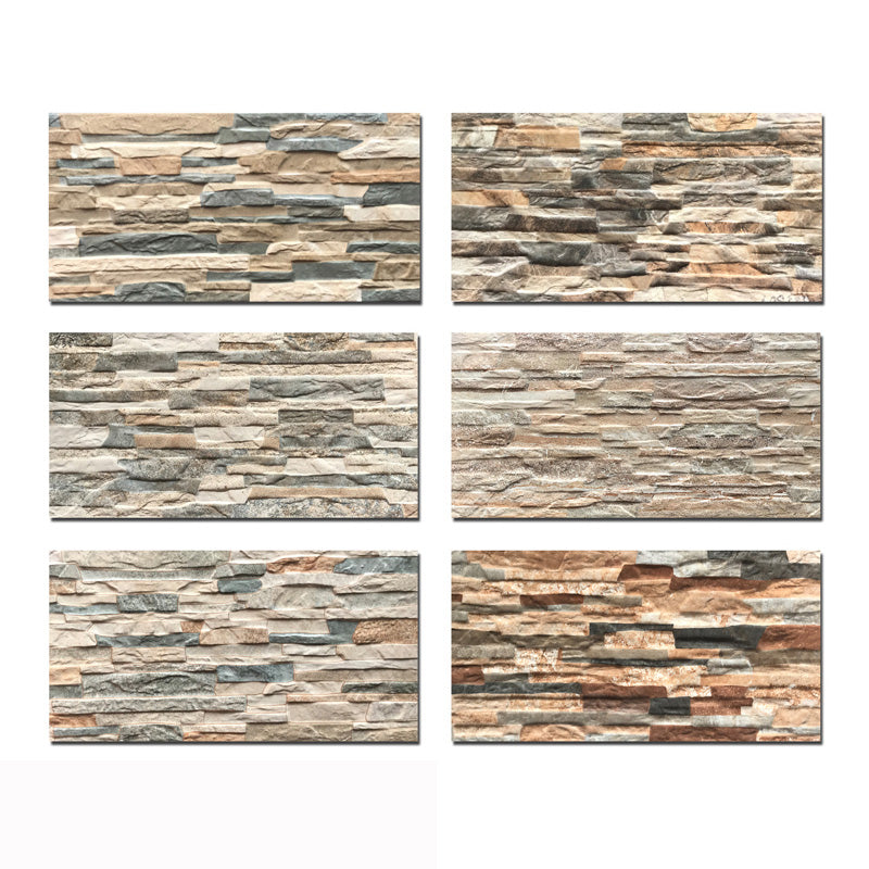 Modern Style Wall Tile Stacked Stone Texture Straight Edge Rectangle Waterproof Wall Tile Clearhalo 'Floor Tiles & Wall Tiles' 'floor_tiles_wall_tiles' 'Flooring 'Home Improvement' 'home_improvement' 'home_improvement_floor_tiles_wall_tiles' Walls and Ceiling' 7316962