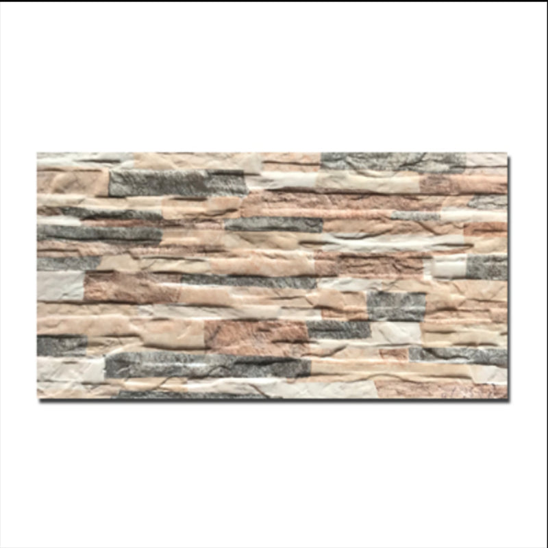 Modern Style Wall Tile Stacked Stone Texture Straight Edge Rectangle Waterproof Wall Tile Light Brown-Grey Clearhalo 'Floor Tiles & Wall Tiles' 'floor_tiles_wall_tiles' 'Flooring 'Home Improvement' 'home_improvement' 'home_improvement_floor_tiles_wall_tiles' Walls and Ceiling' 7316967