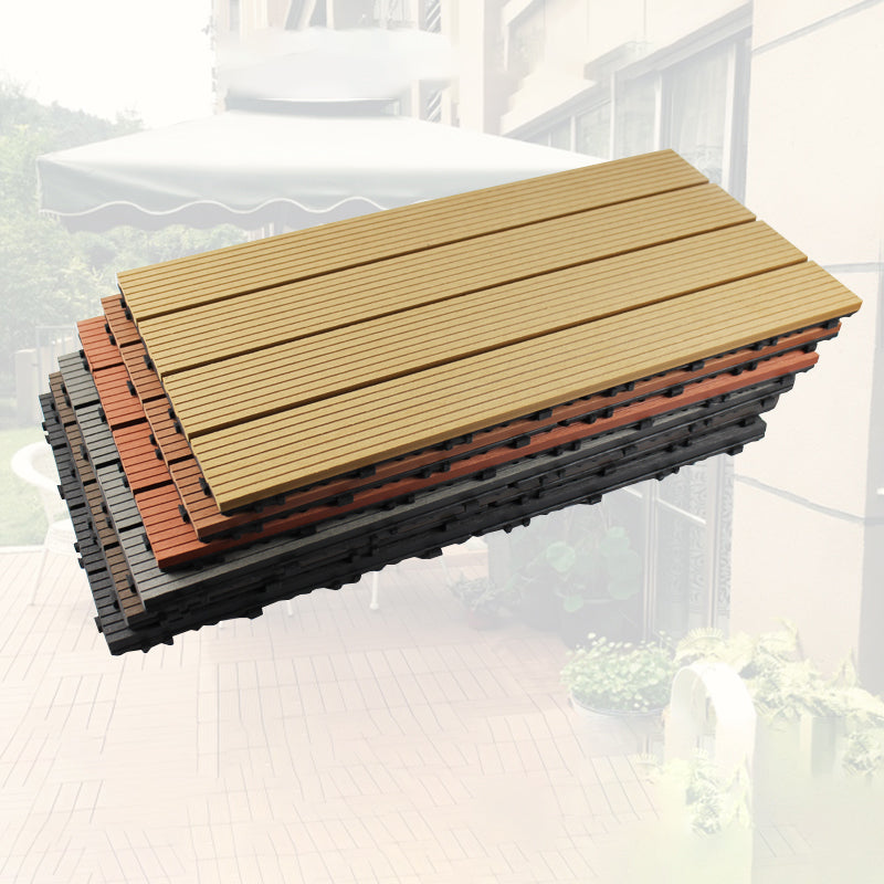 12" X 24" Deck/Patio Flooring Tiles 4-Slat Floor Board Tiles Clearhalo 'Home Improvement' 'home_improvement' 'home_improvement_outdoor_deck_tiles_planks' 'Outdoor Deck Tiles & Planks' 'Outdoor Flooring & Tile' 'Outdoor Remodel' 'outdoor_deck_tiles_planks' 7318507