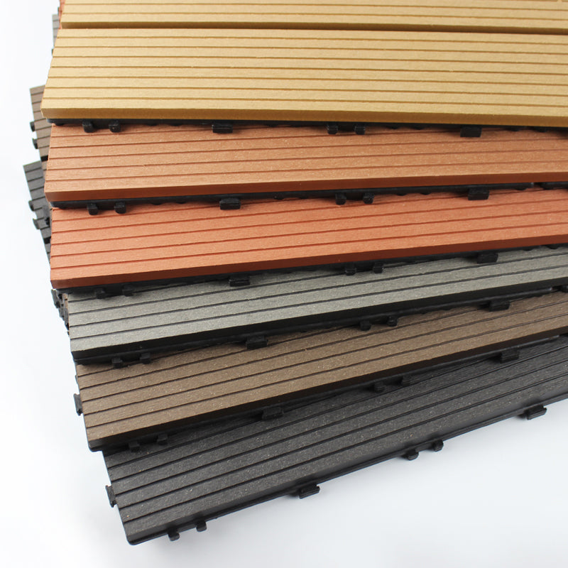 12" X 24" Deck/Patio Flooring Tiles 4-Slat Floor Board Tiles Clearhalo 'Home Improvement' 'home_improvement' 'home_improvement_outdoor_deck_tiles_planks' 'Outdoor Deck Tiles & Planks' 'Outdoor Flooring & Tile' 'Outdoor Remodel' 'outdoor_deck_tiles_planks' 7318520