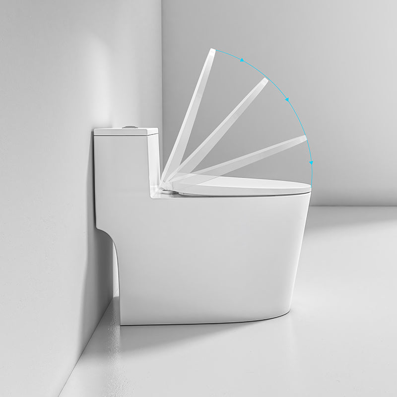 Modern Floor Mount Flush Toilet Ceramic Urine Toilet with Slow Close Seat for Bathroom 14" Clearhalo 'Bathroom Remodel & Bathroom Fixtures' 'Home Improvement' 'home_improvement' 'home_improvement_toilets' 'Toilets & Bidets' 'Toilets' 7319701