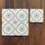Square Ceramic Matte Straight Edge Singular Tile Spanish Bathroom Floor Green-White Clearhalo 'Floor Tiles & Wall Tiles' 'floor_tiles_wall_tiles' 'Flooring 'Home Improvement' 'home_improvement' 'home_improvement_floor_tiles_wall_tiles' Walls and Ceiling' 7329740