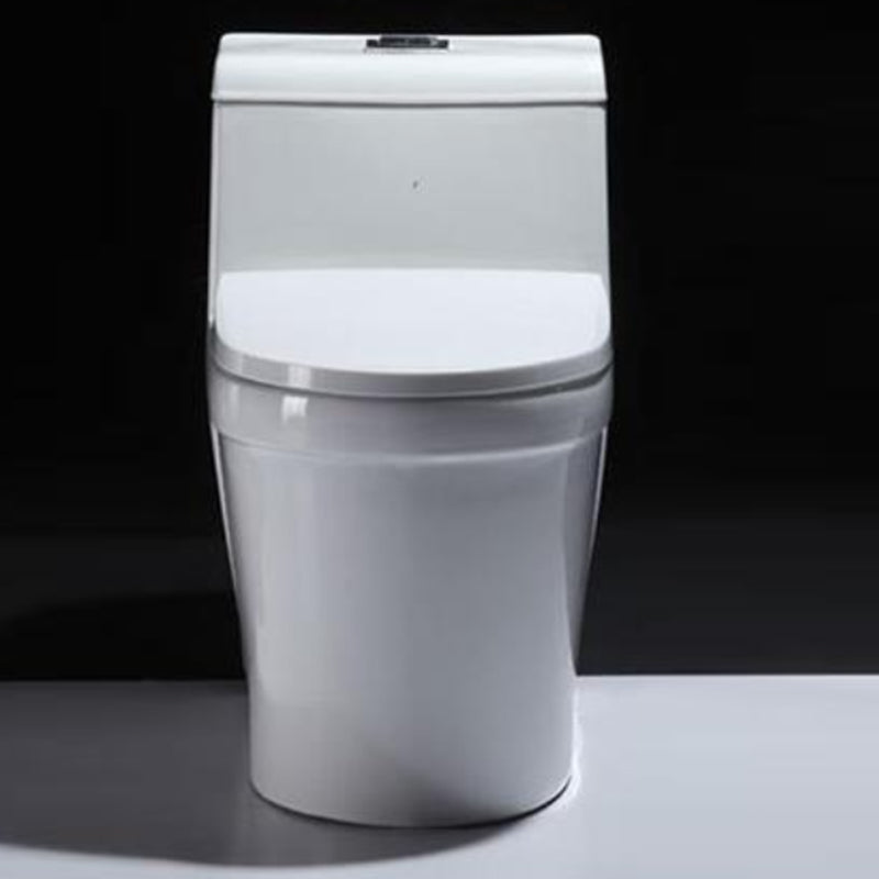 Contemporary Floor Mounted Toilet Seat Included Toilet Bowl for Bathroom 15"L x 28"W x 26"H Toilet with Sprayer 14" Clearhalo 'Bathroom Remodel & Bathroom Fixtures' 'Home Improvement' 'home_improvement' 'home_improvement_toilets' 'Toilets & Bidets' 'Toilets' 7330488