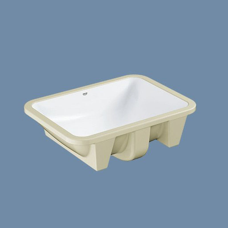 Lavabo de baño clásico, soporte rectangular para lavabo blanco con desagüe  emergente - Clearhalo