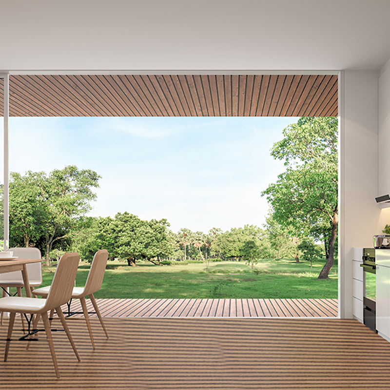 Modern Deck Plank Composite Nailed Striped Pattern Patio Flooring Tiles for Outdoor Coffee 118.4 sq ft. - 22 Pieces Round Clearhalo 'Home Improvement' 'home_improvement' 'home_improvement_outdoor_deck_tiles_planks' 'Outdoor Deck Tiles & Planks' 'Outdoor Flooring & Tile' 'Outdoor Remodel' 'outdoor_deck_tiles_planks' 7333919