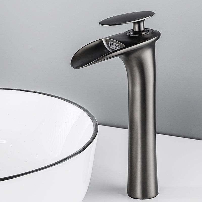 Farmhouse Wide Spread Bathroom Faucet Brass Lever Lavatory Faucet Grey 10.8" Clearhalo 'Bathroom Remodel & Bathroom Fixtures' 'Bathroom Sink Faucets' 'Bathroom Sinks & Faucet Components' 'bathroom_sink_faucets' 'Home Improvement' 'home_improvement' 'home_improvement_bathroom_sink_faucets' 7334468