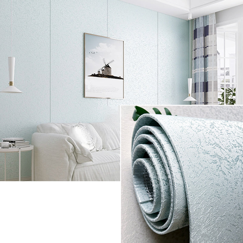 Modern Tin Backsplash Paneling Textured Wall Ceiling Linen Material Light Blue Clearhalo 'Flooring 'Home Improvement' 'home_improvement' 'home_improvement_wall_paneling' 'Wall Paneling' 'wall_paneling' 'Walls & Ceilings' Walls and Ceiling' 7344294