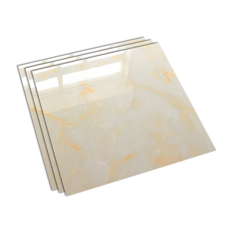 Matte Square Floor and Wall Light Yellow Marble Tile for Living Room Yellow Clearhalo 'Floor Tiles & Wall Tiles' 'floor_tiles_wall_tiles' 'Flooring 'Home Improvement' 'home_improvement' 'home_improvement_floor_tiles_wall_tiles' Walls and Ceiling' 7345629