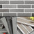 Gray Grid Mosaic Wall & Floor Tile Rectangular Outdoor Floor Tile Silver Gray Clearhalo 'Floor Tiles & Wall Tiles' 'floor_tiles_wall_tiles' 'Flooring 'Home Improvement' 'home_improvement' 'home_improvement_floor_tiles_wall_tiles' Walls and Ceiling' 7350181
