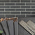 Gray Grid Mosaic Wall & Floor Tile Rectangular Outdoor Floor Tile Carbon Clearhalo 'Floor Tiles & Wall Tiles' 'floor_tiles_wall_tiles' 'Flooring 'Home Improvement' 'home_improvement' 'home_improvement_floor_tiles_wall_tiles' Walls and Ceiling' 7350192