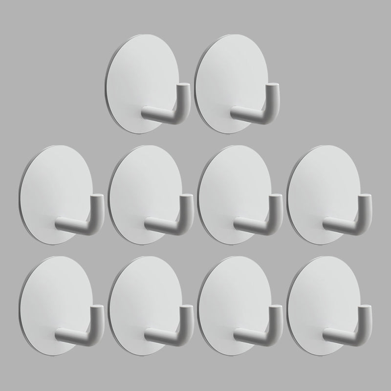 Minimal bathroom Accessory as individual or as a set Matte Bathroom Hardware White 10 Piece Set Clearhalo 'Bathroom Hardware Sets' 'Bathroom Hardware' 'Bathroom Remodel & Bathroom Fixtures' 'bathroom_hardware_sets' 'Home Improvement' 'home_improvement' 'home_improvement_bathroom_hardware_sets' 7352303