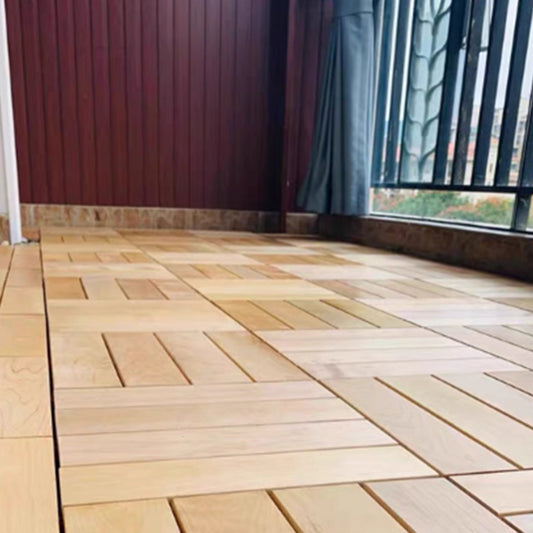 12" X 12" Square Wood Flooring Click-Locking Pine Wood Flooring Tiles Clearhalo 'Flooring 'Hardwood Flooring' 'hardwood_flooring' 'Home Improvement' 'home_improvement' 'home_improvement_hardwood_flooring' Walls and Ceiling' 7357942