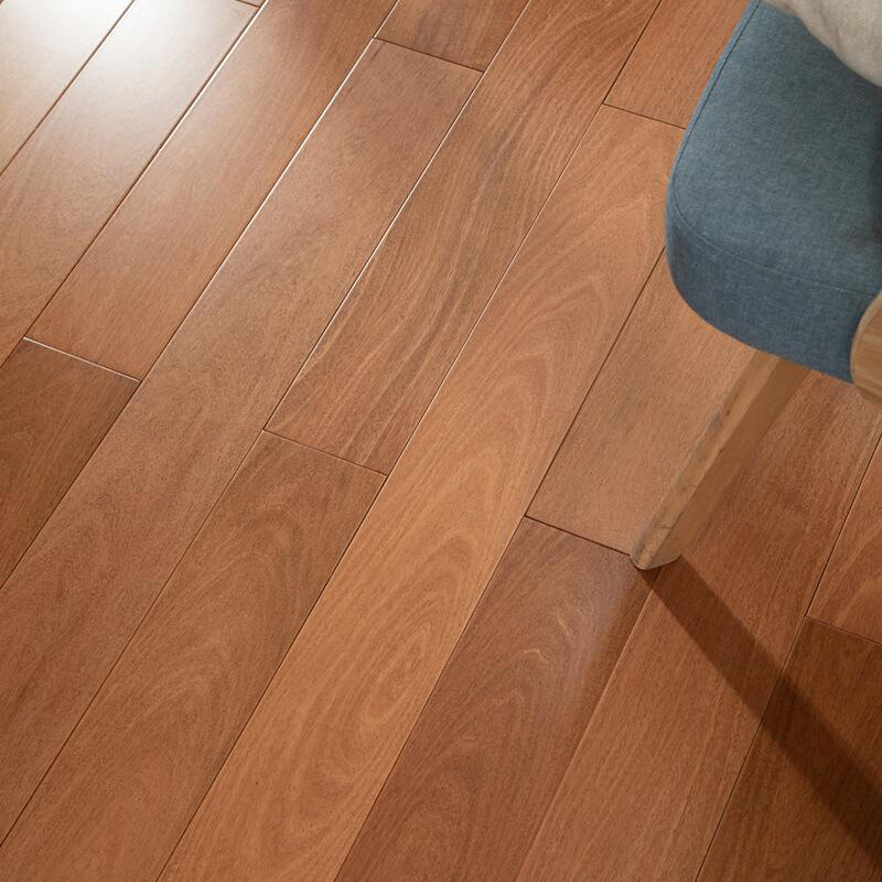 Solid Wood Rectangle Flooring Waterproof Smooth Hardwood Flooring Rosewood Clearhalo 'Flooring 'Hardwood Flooring' 'hardwood_flooring' 'Home Improvement' 'home_improvement' 'home_improvement_hardwood_flooring' Walls and Ceiling' 7362549