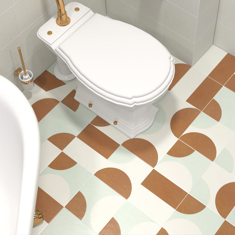 Ceramic Floor and Wall Tile Square Shape Floor and Wall Tile for Bathroom Clearhalo 'Floor Tiles & Wall Tiles' 'floor_tiles_wall_tiles' 'Flooring 'Home Improvement' 'home_improvement' 'home_improvement_floor_tiles_wall_tiles' Walls and Ceiling' 7364857