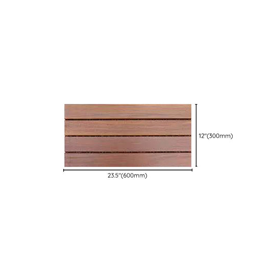 Modern Floor Bullnose Click-Locking Wood Tile Set for Patio Garden Clearhalo 'Flooring 'Hardwood Flooring' 'hardwood_flooring' 'Home Improvement' 'home_improvement' 'home_improvement_hardwood_flooring' Walls and Ceiling' 7372084