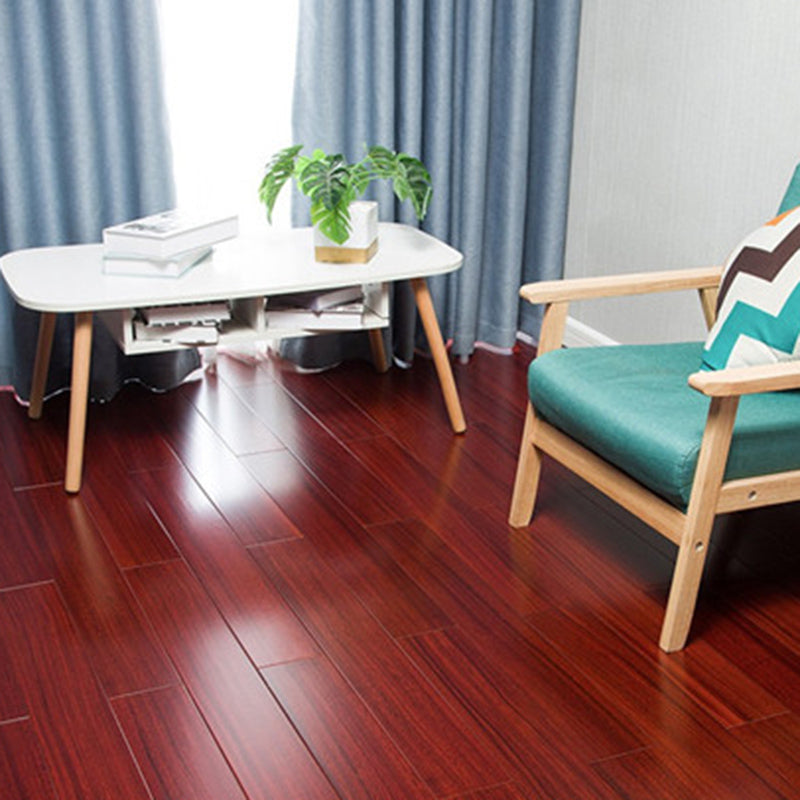 Modern Flooring Planks Water Resistant Click-Locking Hardwood Deck Tiles Rosewood Clearhalo 'Flooring 'Hardwood Flooring' 'hardwood_flooring' 'Home Improvement' 'home_improvement' 'home_improvement_hardwood_flooring' Walls and Ceiling' 7376714