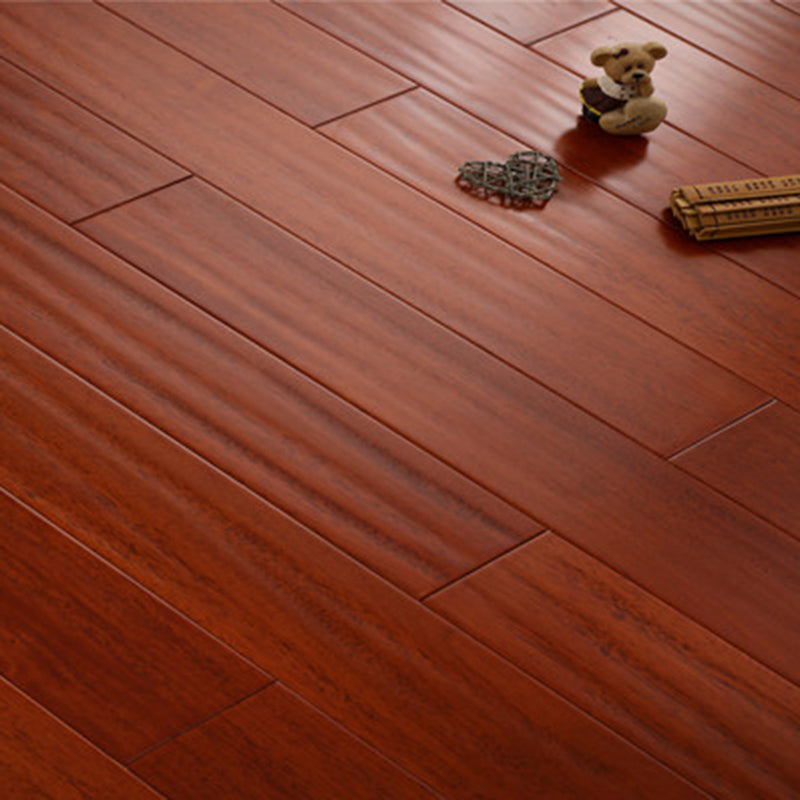 Modern Wooden Wall Planks Wire Brushed Click-Locking Tile Flooring Dark Coffee Clearhalo 'Flooring 'Hardwood Flooring' 'hardwood_flooring' 'Home Improvement' 'home_improvement' 'home_improvement_hardwood_flooring' Walls and Ceiling' 7376757
